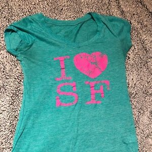 I heart SF tee